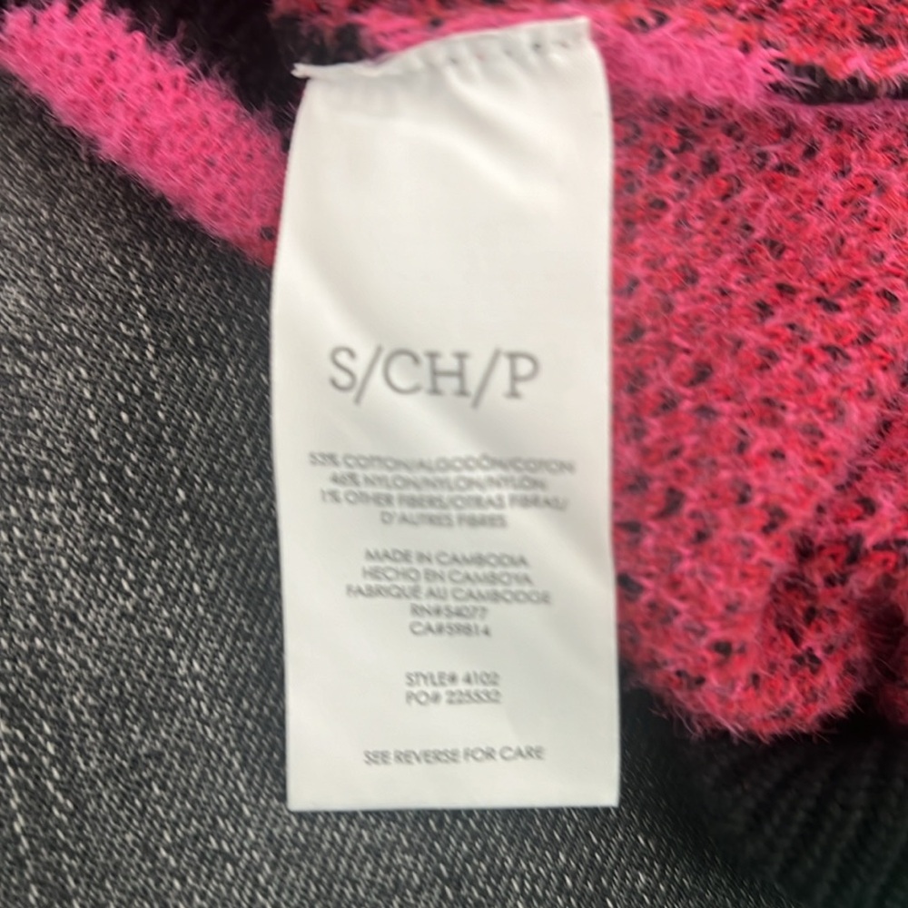 NWOT Cabi Rococo Pullover cotton blend Sweater sz Small style #4102 pink floral - Picture 7 of 7